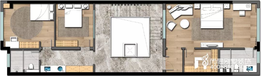 尚层作品万科高尔夫570㎡，现代美式清雅风