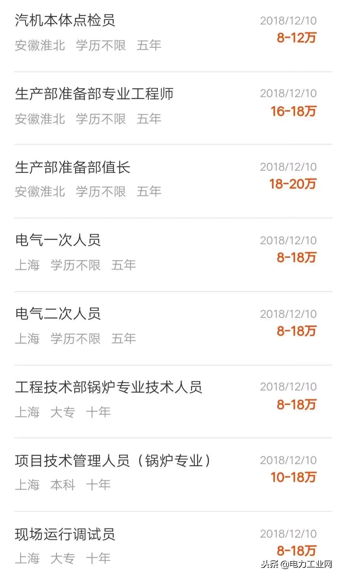 火电招聘,招聘15-30k薪水一般能给到多少