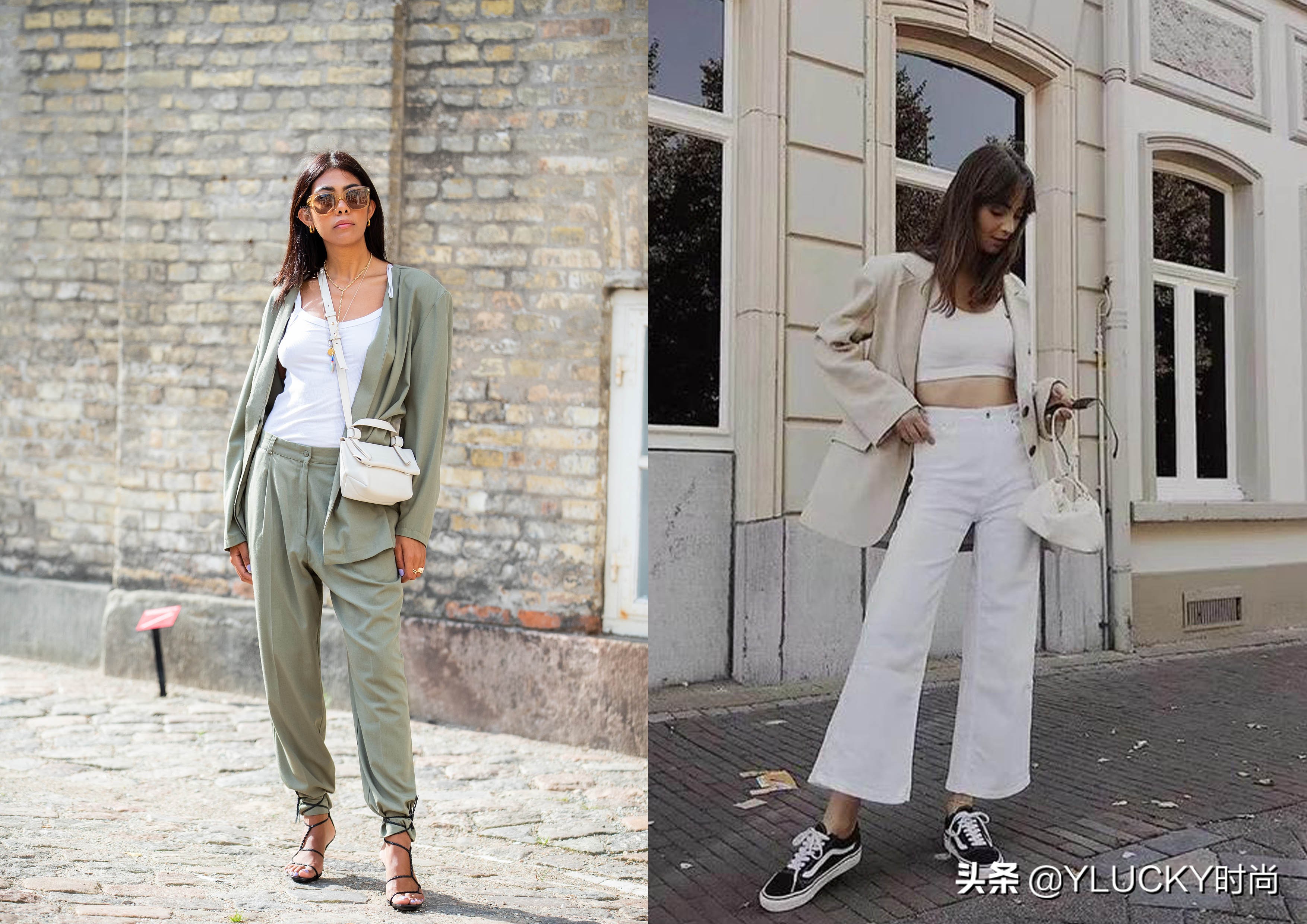 简约色调灰白组合，日常百搭的高级范造型