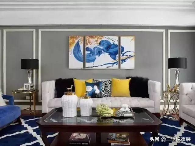 电视背景墙与沙发墙不对称效果图,现在装修沙发背景墙流行什么风格