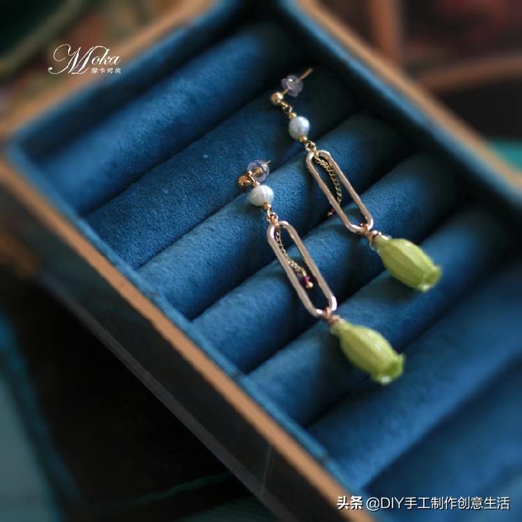 永生花首饰手工diy制作,制作永生花首饰