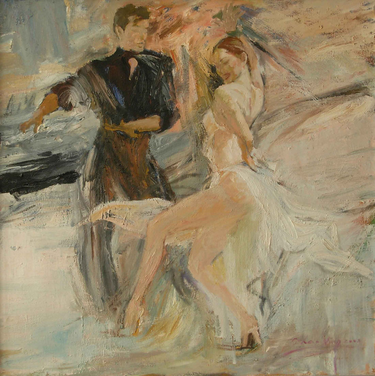 柠檬汁氤在水中　角落里美人如茵——画家赵鹰的写意油画