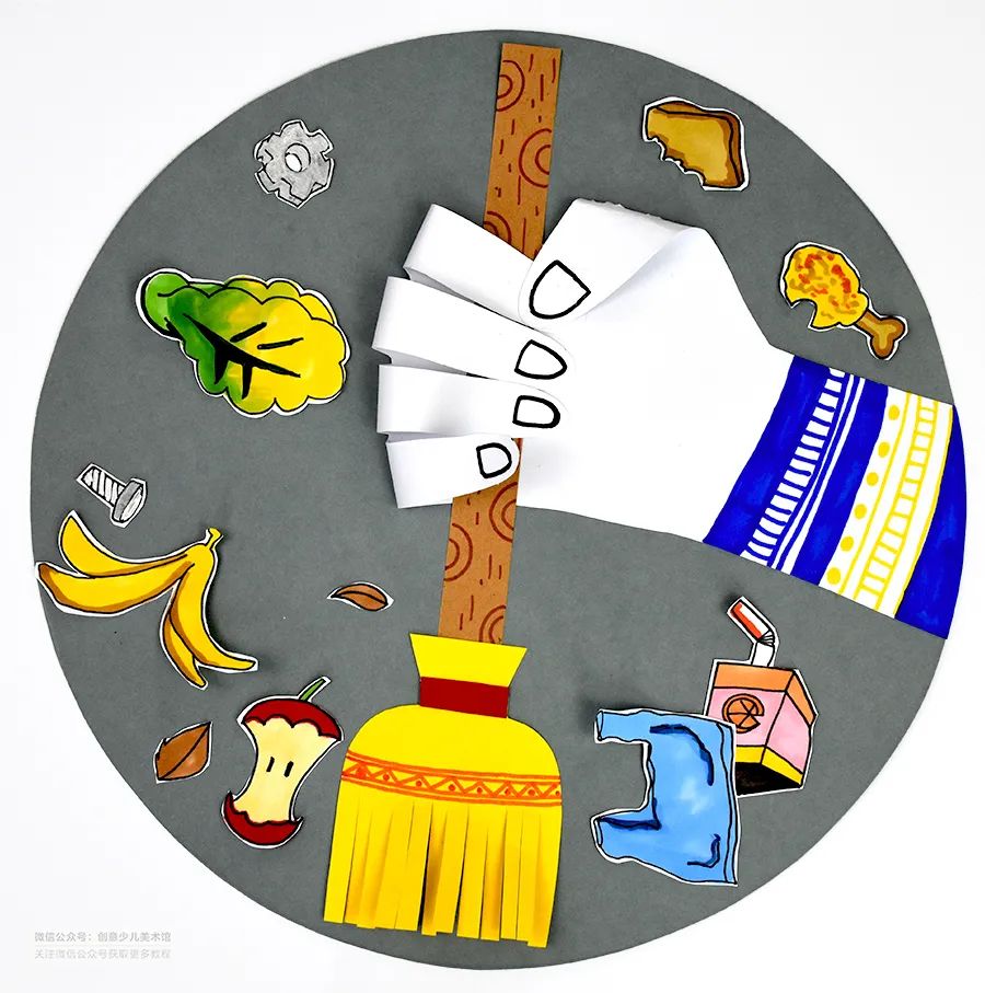 儿童画创意教程线描,有关于劳动的创意儿童画