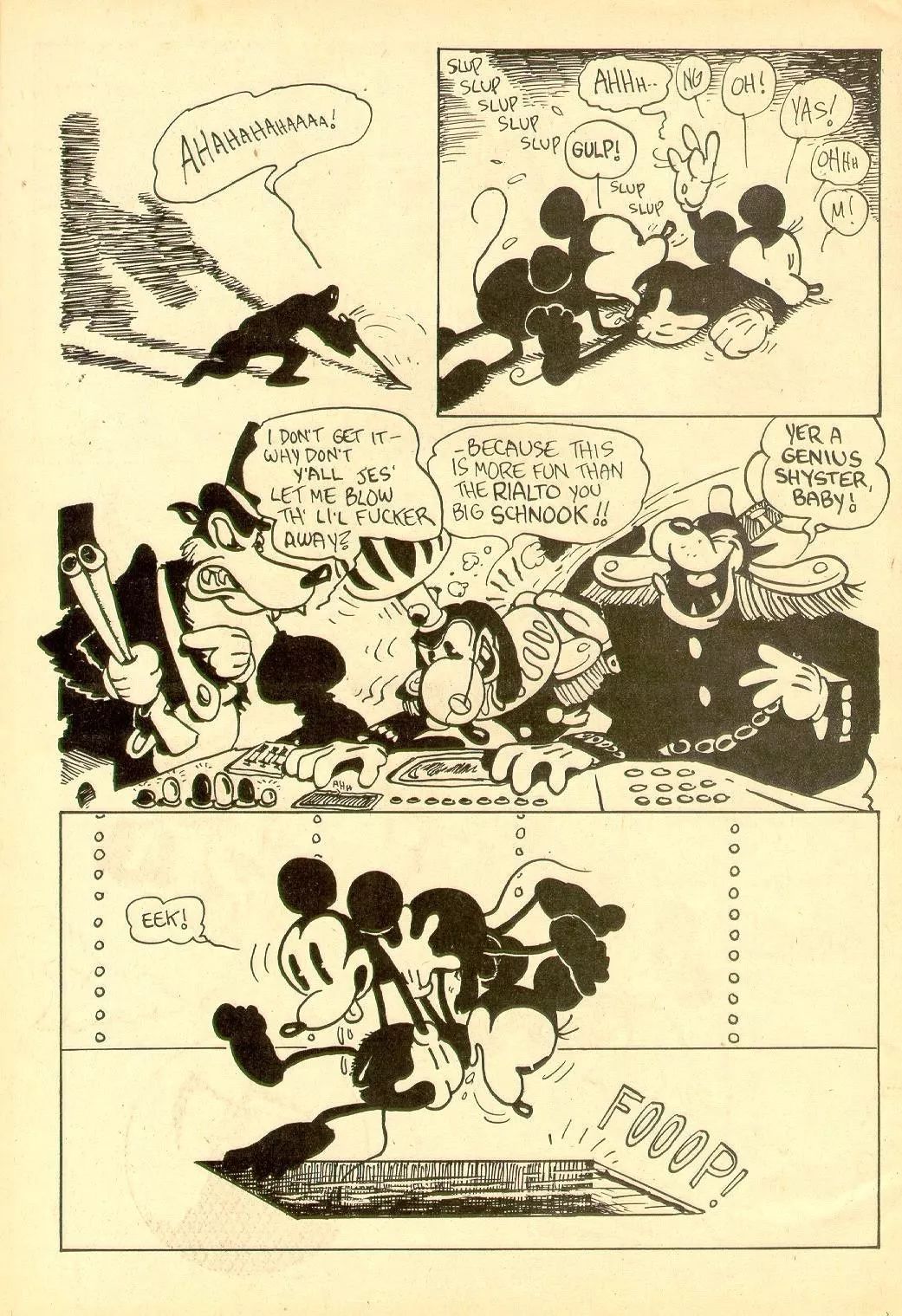 ComicsComix一个字母的区别让米奇酗酒,米妮嗑*肥药减**搞外遇?