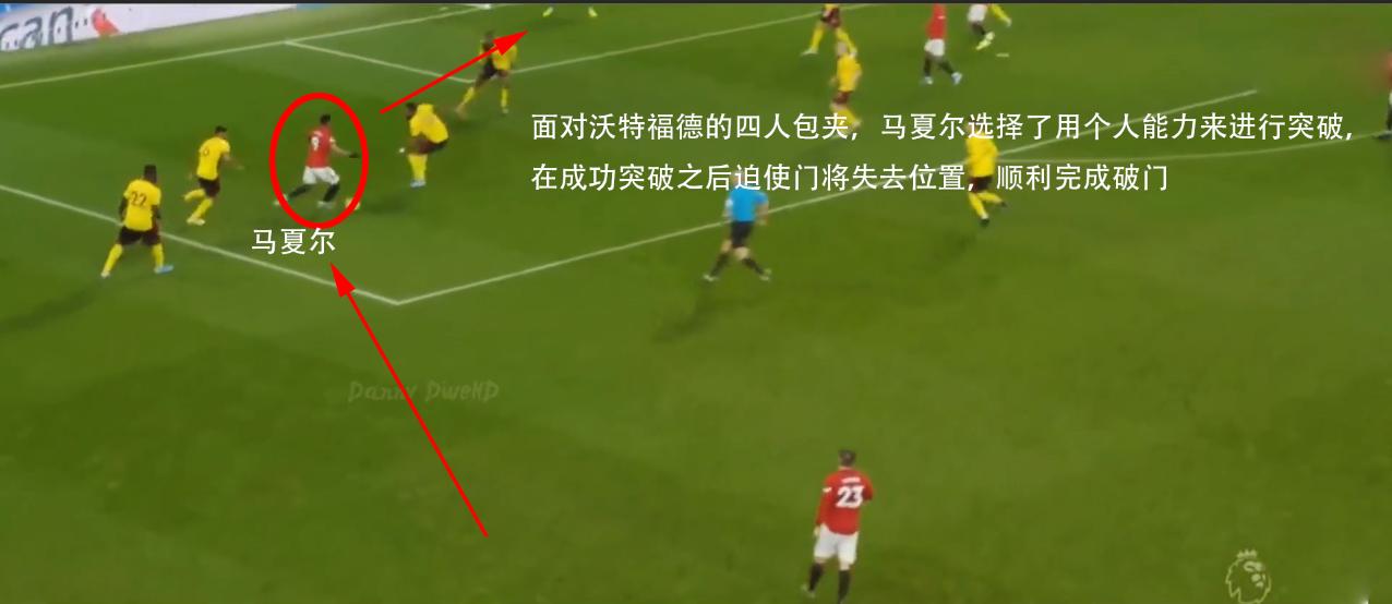 马夏尔防线曼联,马夏尔霸气射门