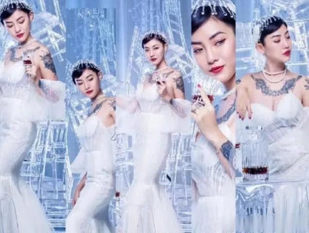 大家还记得那位满身纹身穿黑色婚纱爆红的新娘吗?如今判若两人