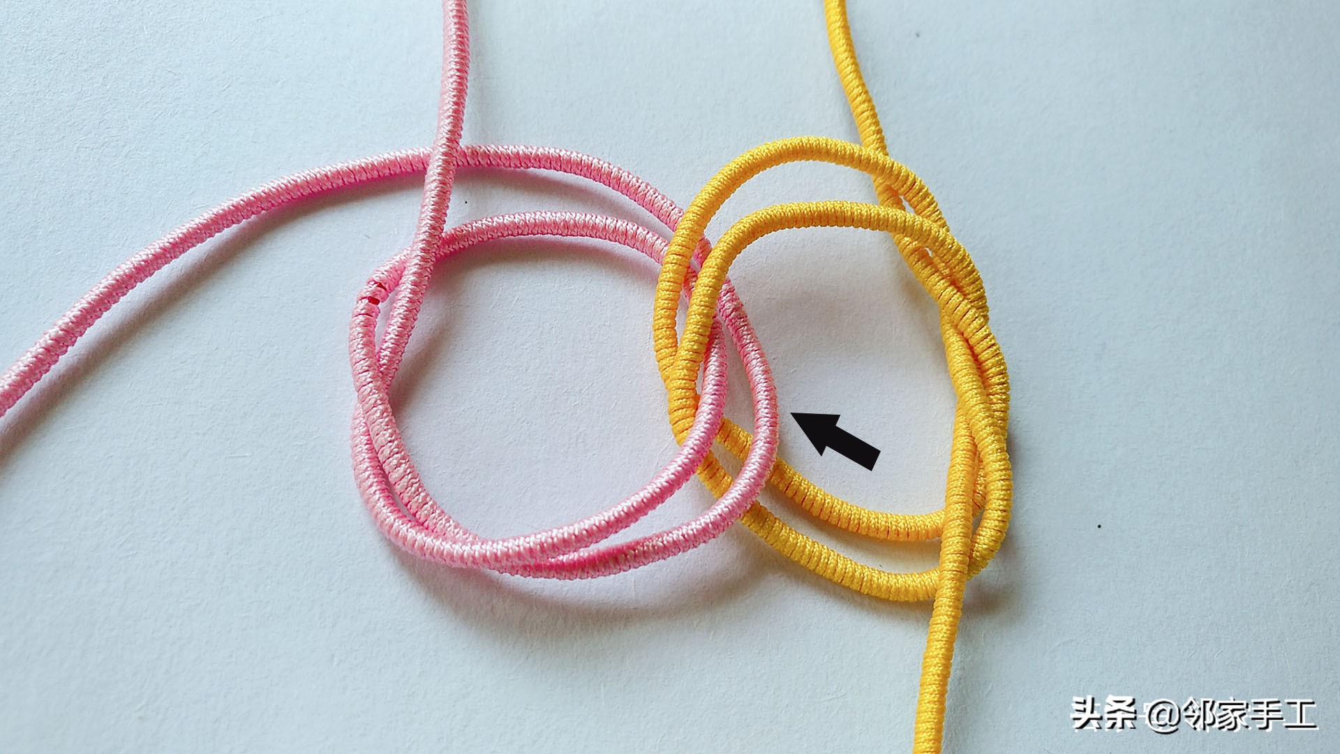 同心结曼陀罗结编法教程慢动作,曼陀罗同心结手绳半成品