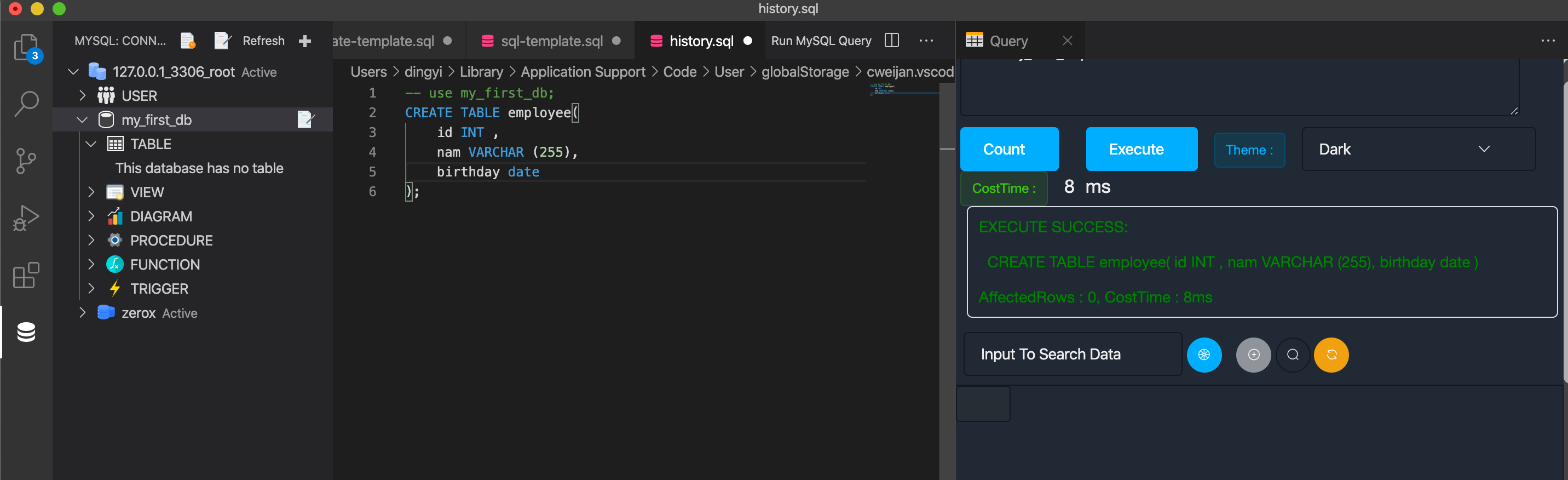 mysql怎么创建数据库并创建数据表,mysql数据库创建和数据表的创建