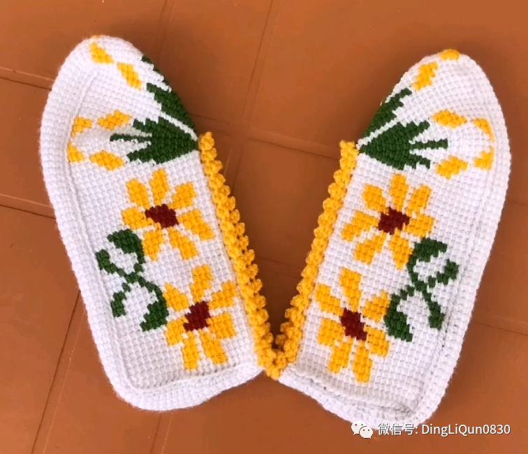 波西米亚风手工编织鞋子,针织作品50款