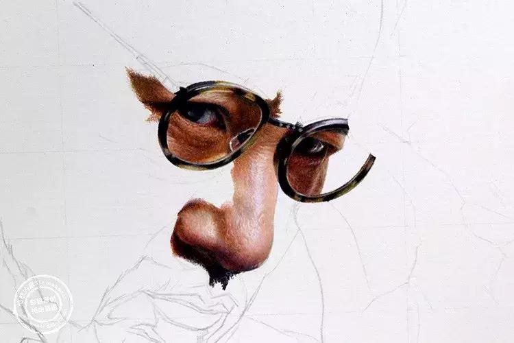 惊艳的彩铅画兔子,惊艳唯美的彩铅画