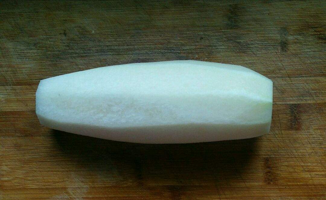 朋友送我一袋粘米粉,和萝卜一起做成糕点,早上煎几块,香!