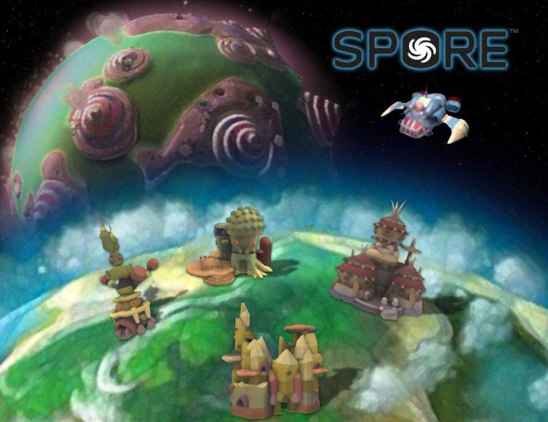 回顾经典游戏《孢子》从吞食到星空决战在美式进化掠夺中循环