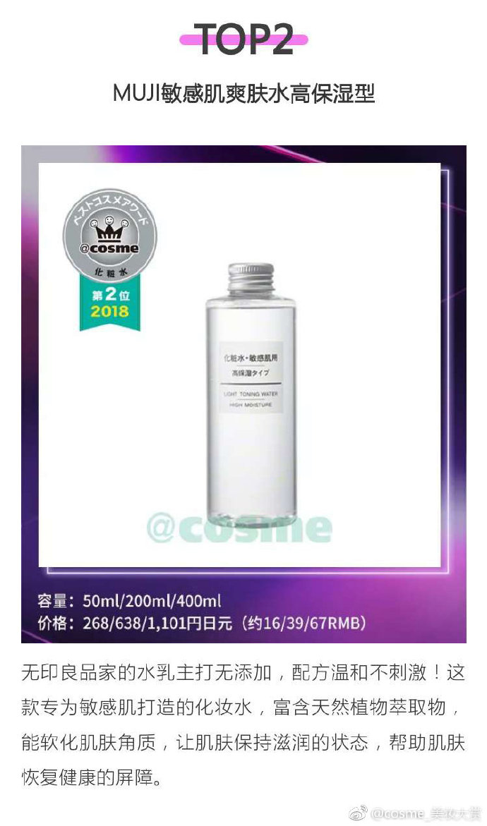 cosme大赏2018下半年完整榜单,cosme大赏总榜