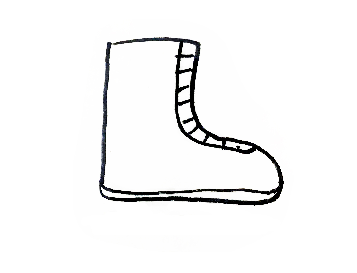 儿童鞋简笔画图片大全,各种各样的鞋简笔画