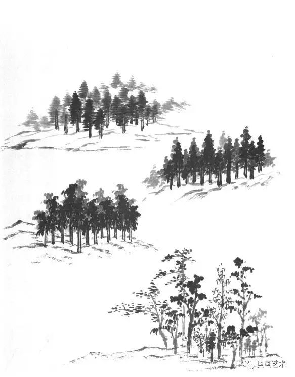 山水画基础技法山石教材,宋元国画山水画基础技法详解