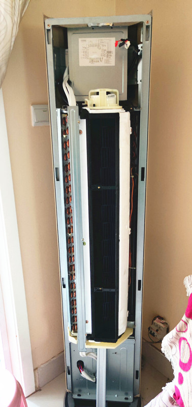 美的智行圆柱空调家里清洗教程,美的智行圆柱柜式空调清洗方法