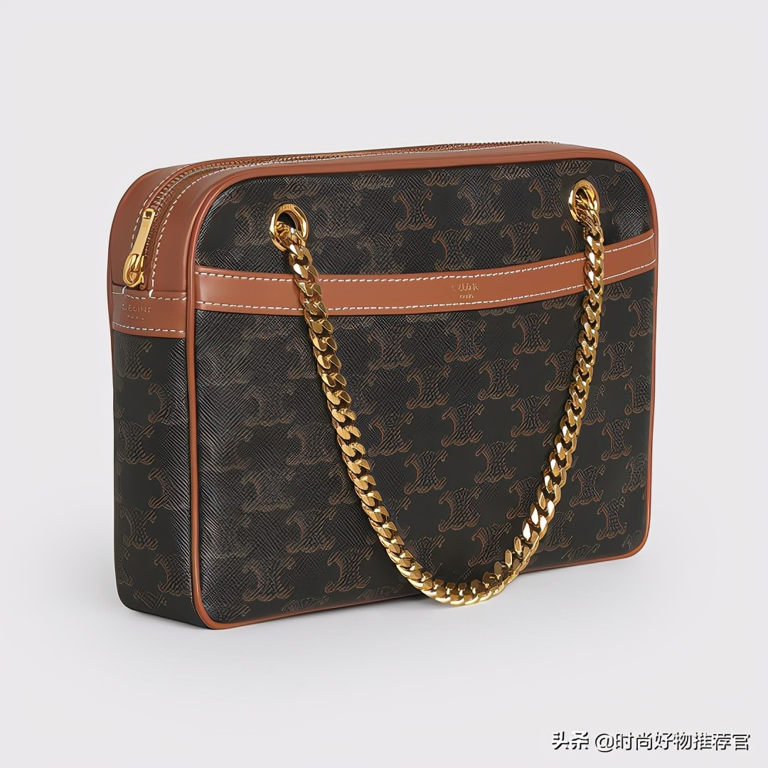 celine标志印花横款手袋,celine新款牛皮革手袋