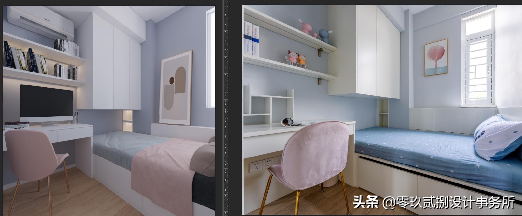 「零玖贰捌设计」65㎡“老破小”格局全改，变身阳光明媚小清新