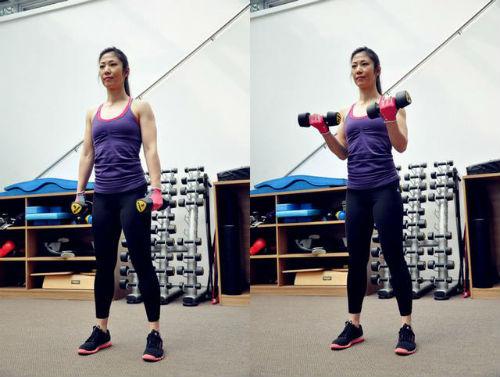 女生哑铃训练动作大全,哑铃减肥动作女生