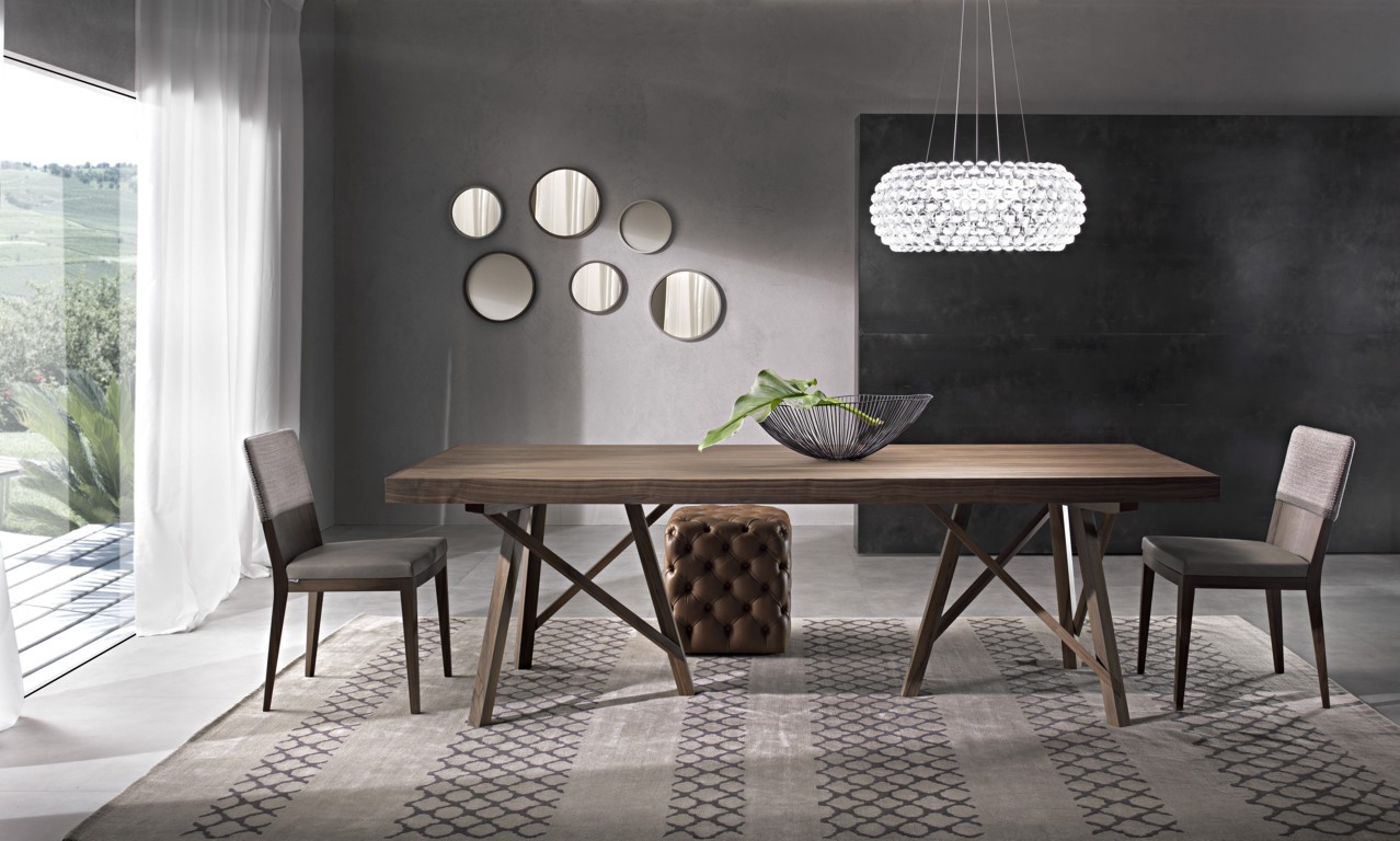 实木圆餐桌椅效果图,阳光家具实木餐桌椅