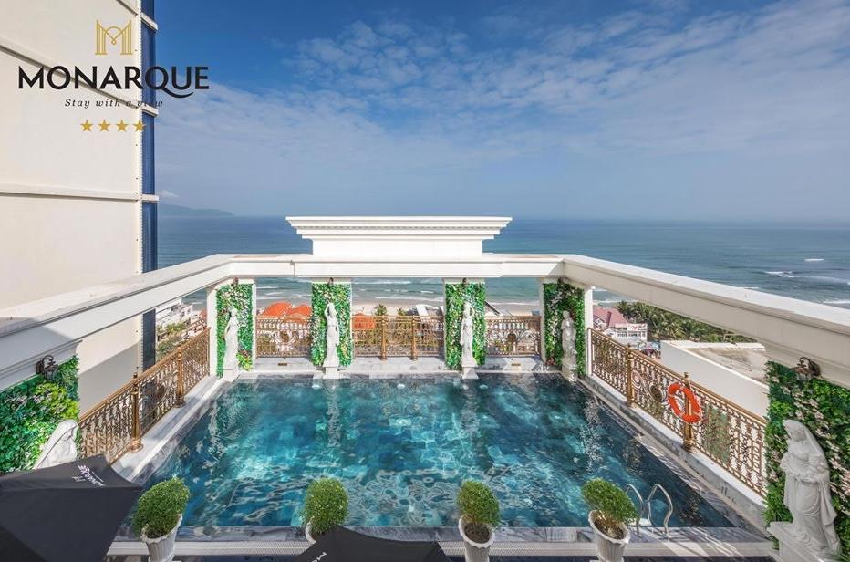 越南岘港海边三个字的酒店,越南旅游旅宿单人间