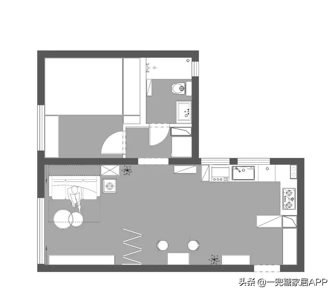 北京一家3口蜗居13平米改造后,60平小户型改造三口之家