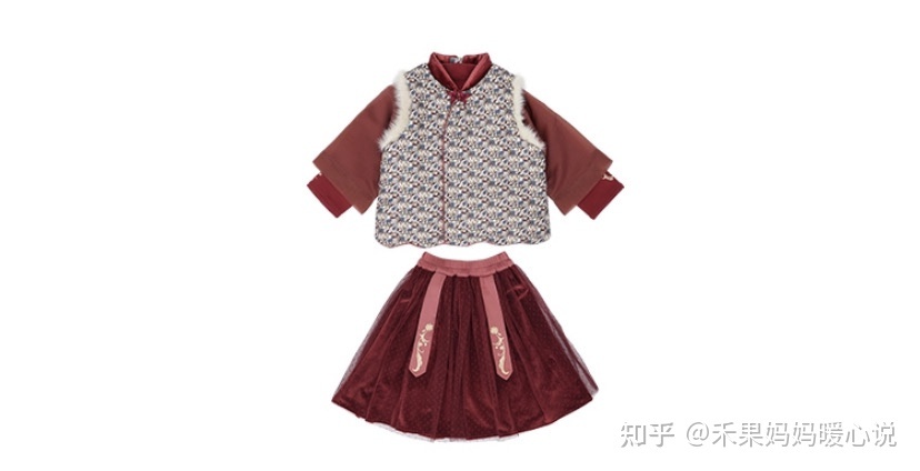 童装女童3-6岁公主裙冬款拜年,2023年最流行的衣服童装