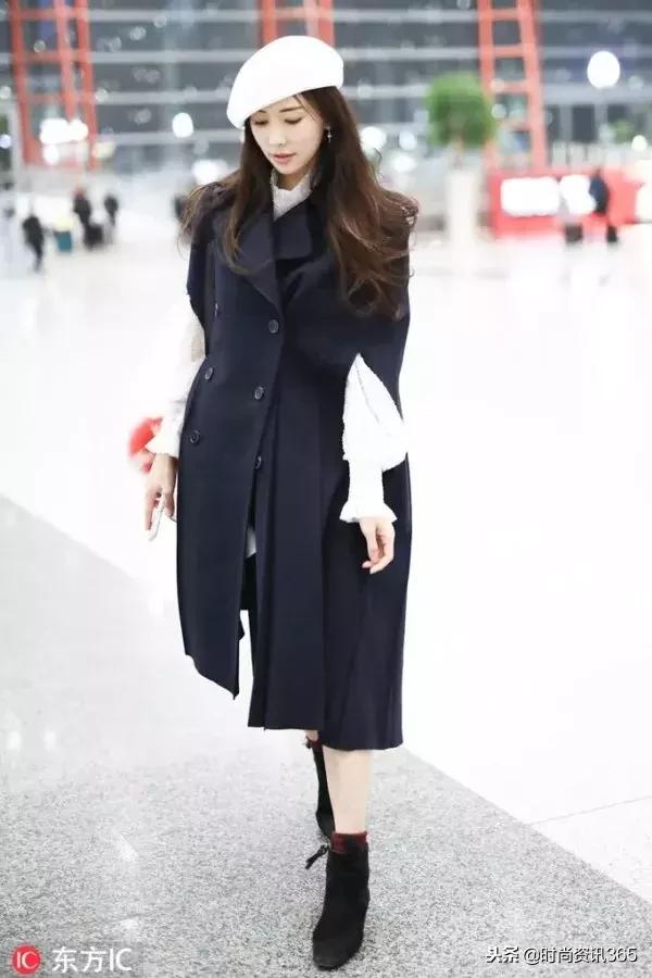 奚梦瑶穿短靴子,奚梦瑶高筒靴穿搭