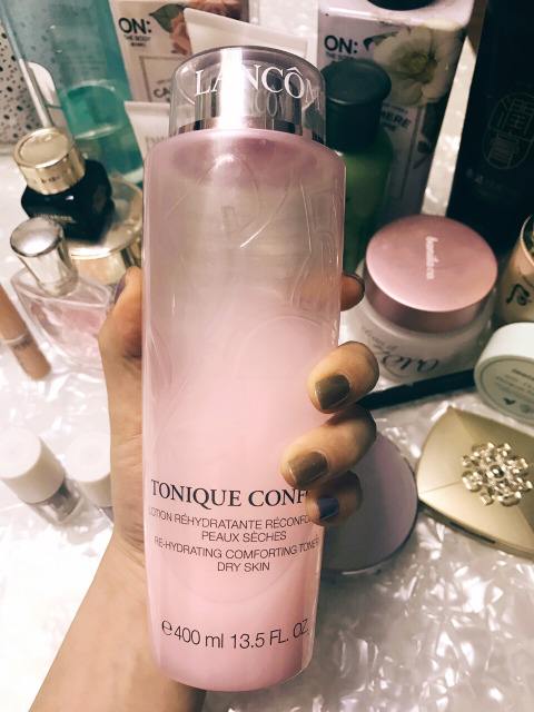 兰蔻粉水化妆水测评,兰蔻清滢保湿水口碑粉水干皮救星