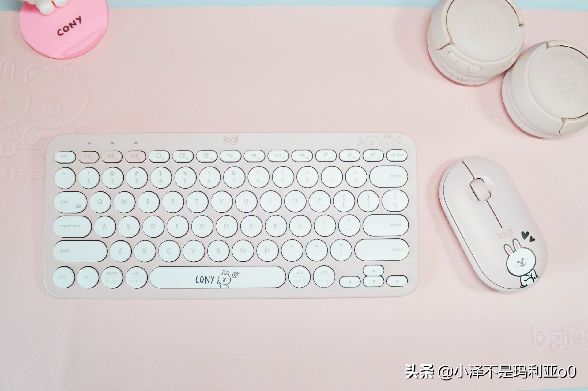 桌面好物分享学生党,罗技popkeys键盘套装