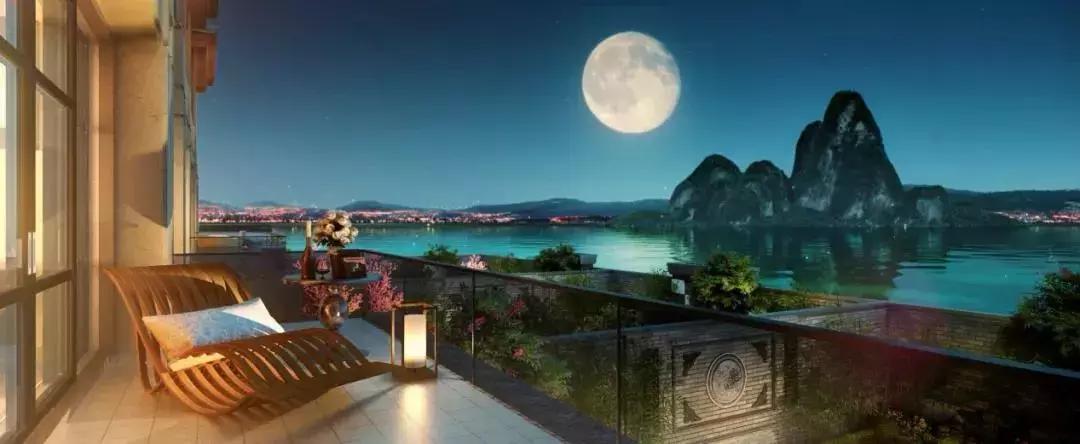 千亩湖公园全景图,公园天幕景观