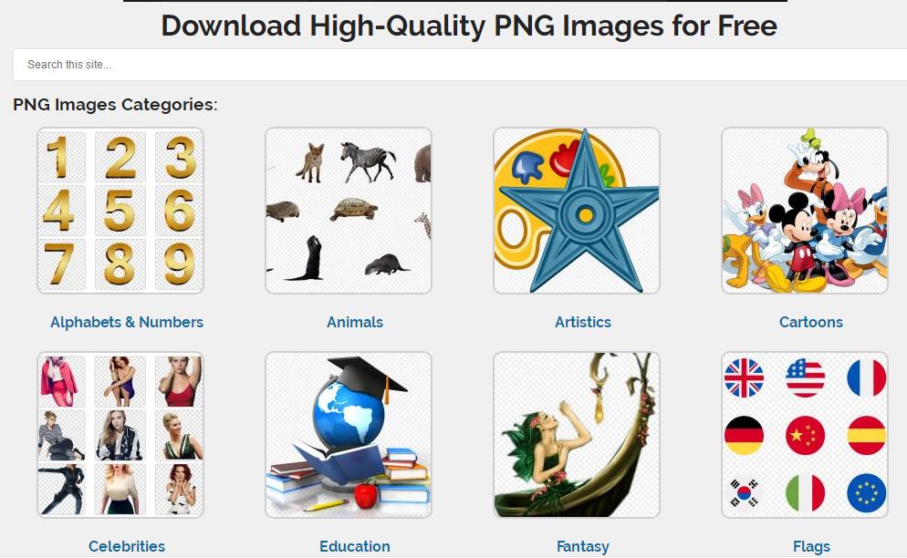 资源分享大全网站,免费的透明图片素材网站