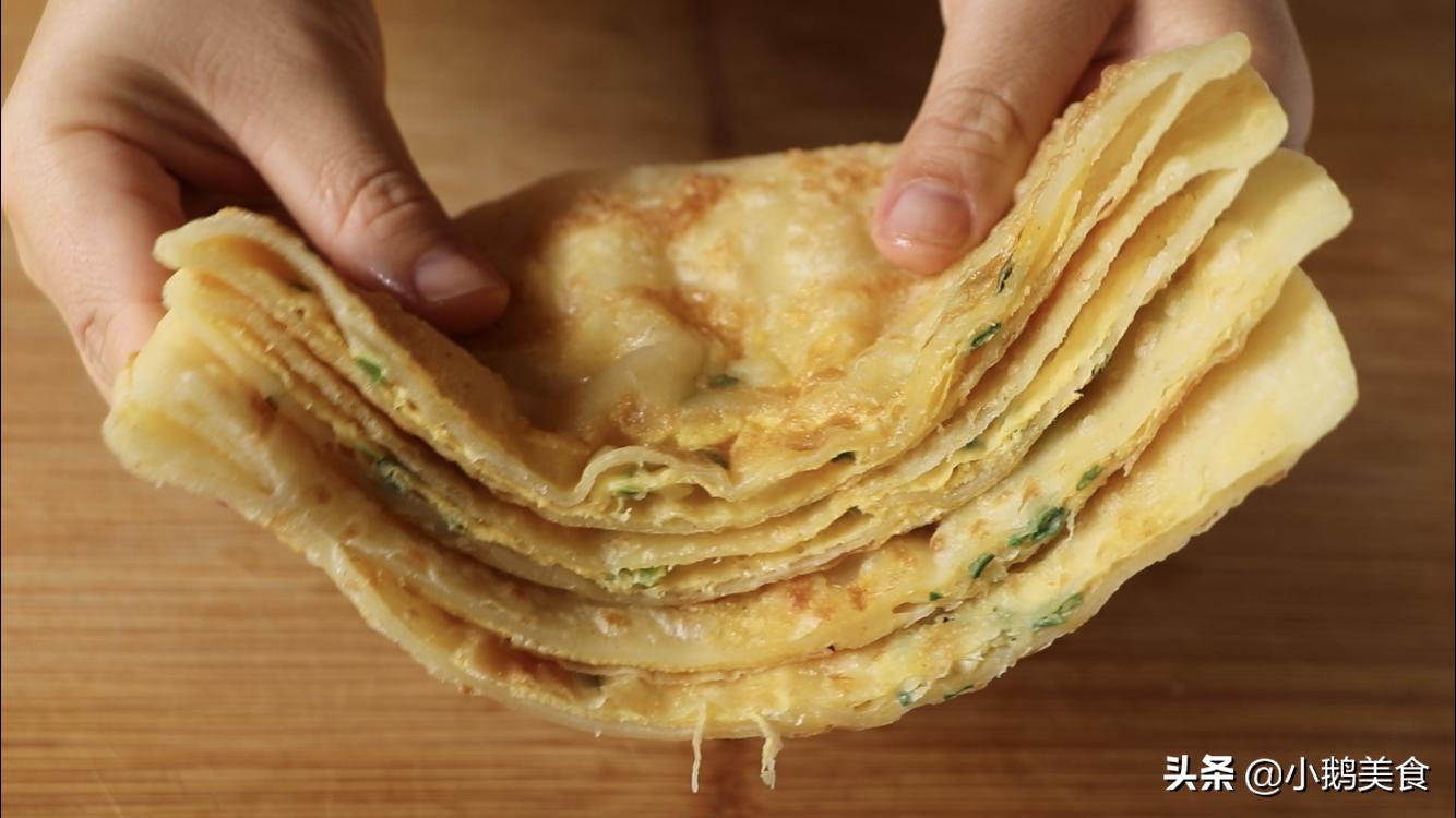 电饼铛鸡蛋灌饼鼓大泡有诀窍,鸡蛋灌饼正确做法全过程