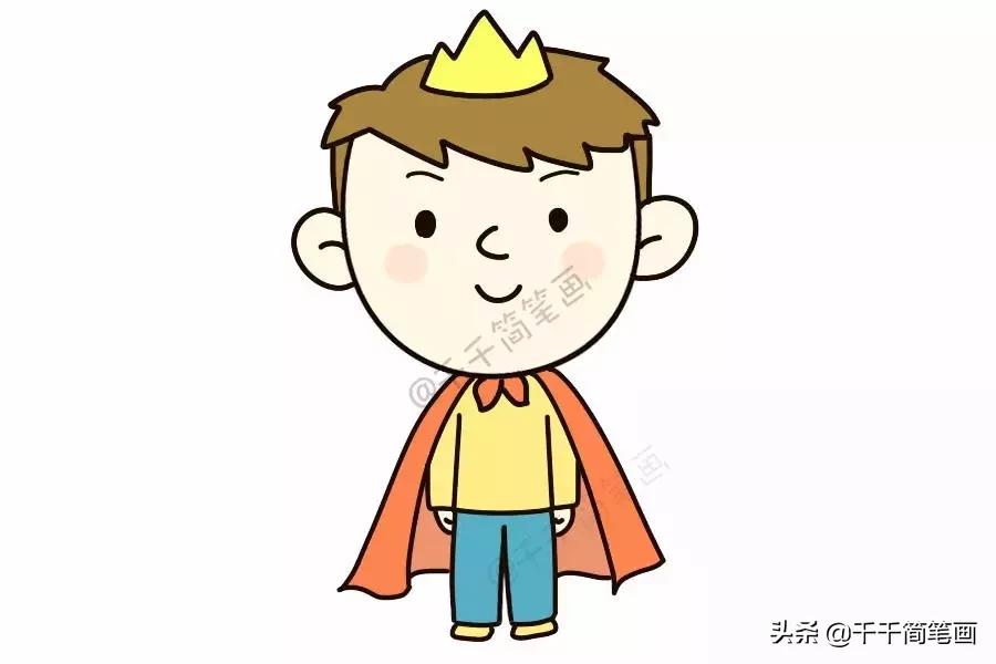 人物创意简笔画儿童,家长特色简笔画