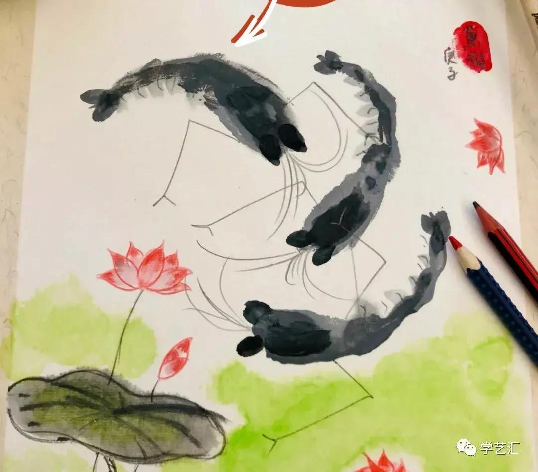 绘画水墨作品大全,水墨画儿童绘画技法新教程