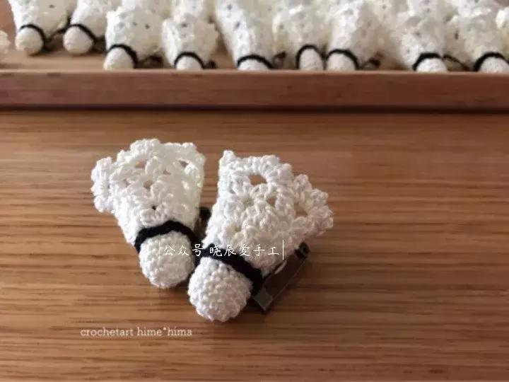 羽毛球钩针教程图解,钩针橄榄球教程