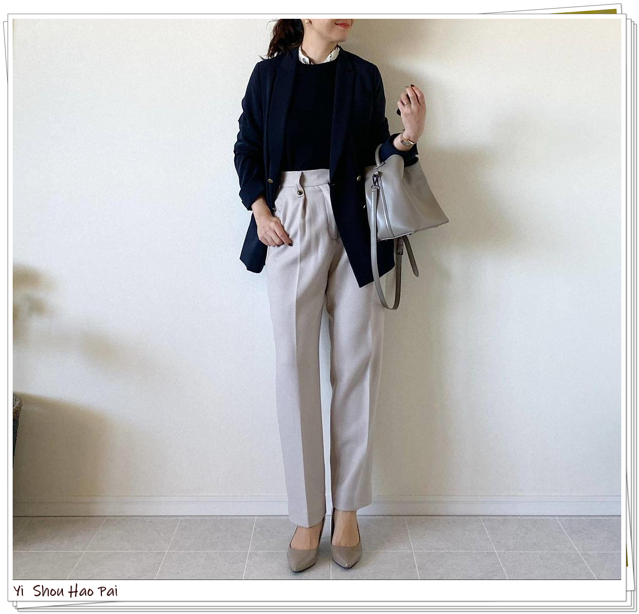 muji圆领条纹毛衣,muji圆领毛衣