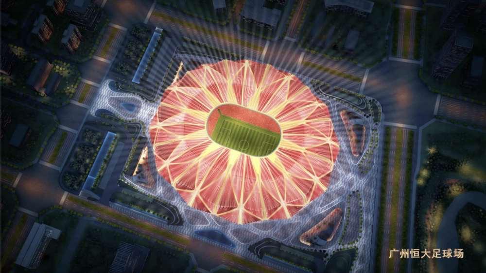 恒大新足球场亮相惊呆世人,恒大超级足球场效果图