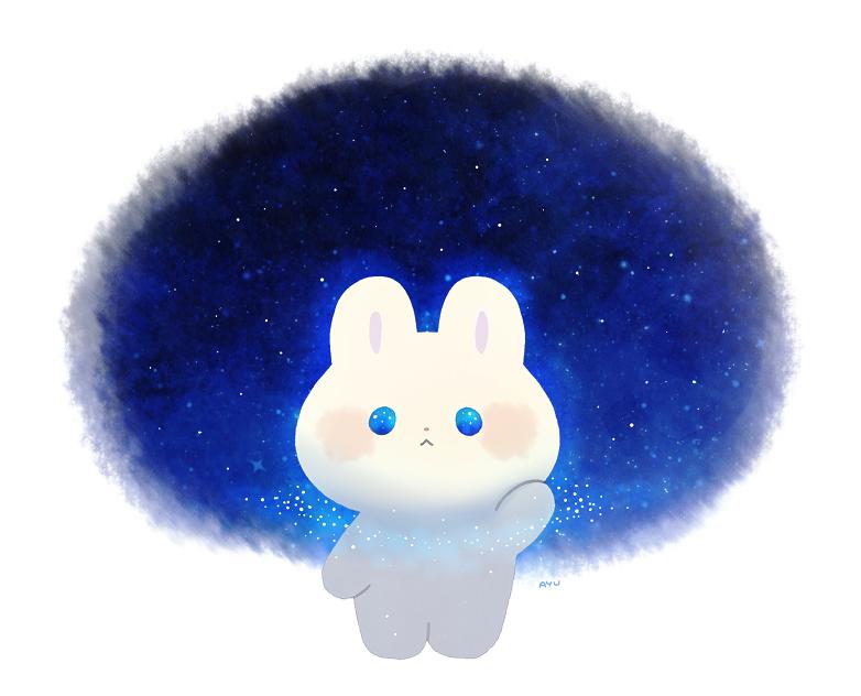 兔兔可爱插画,ayu日语