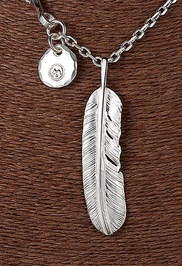 手工纯银项链999纯银正品网红爆款,羽毛纯银项链