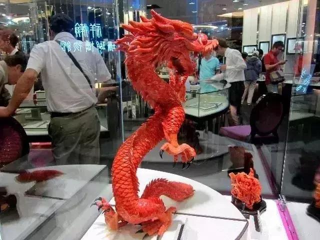 台湾红珊瑚博物馆雕刻作品展,台湾故宫最大的红珊瑚