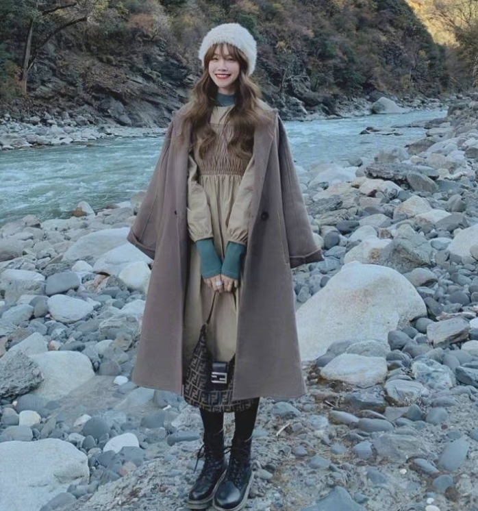 韩国冬季露腿穿搭,ins韩国冬季露腿穿搭