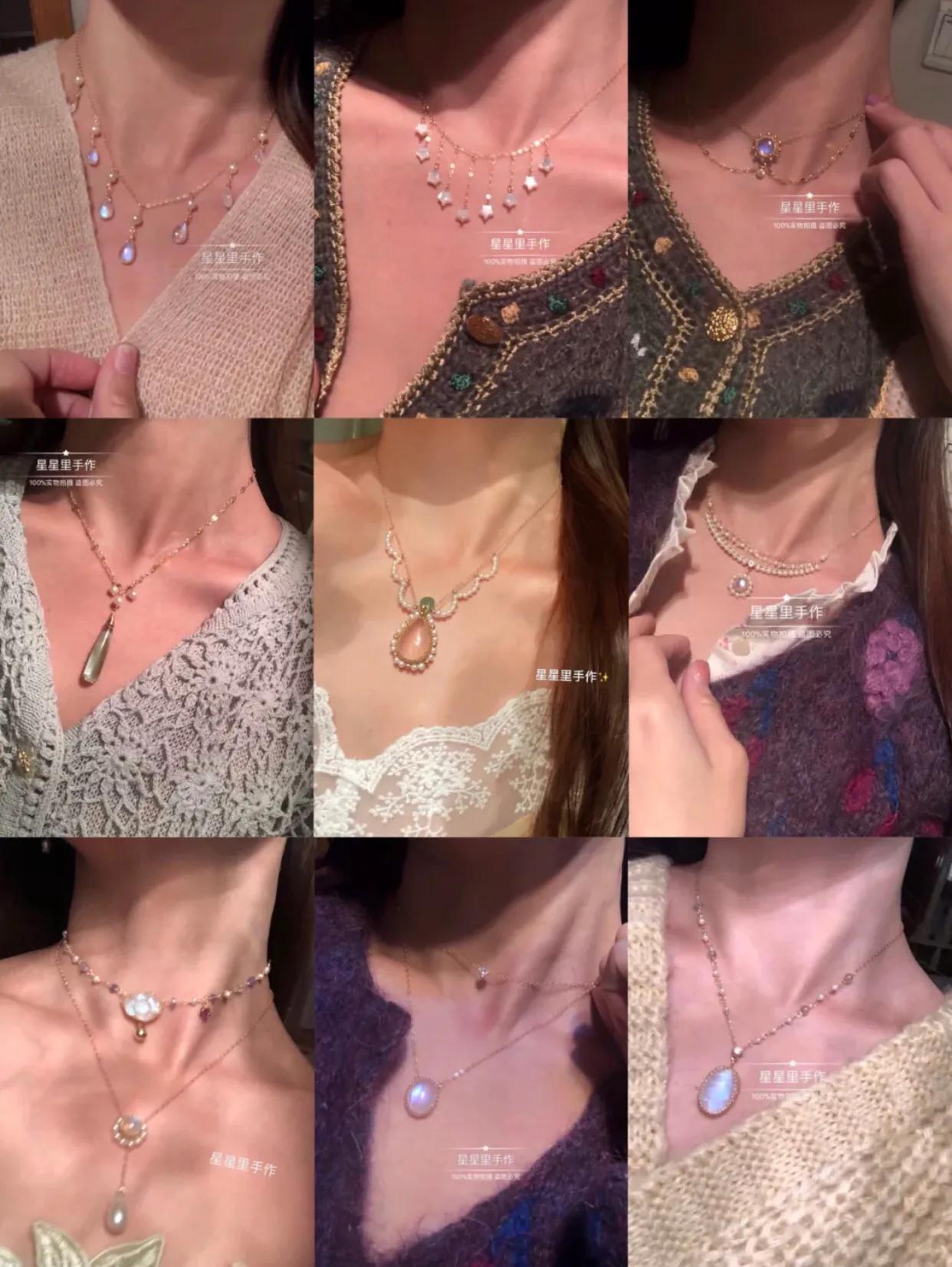 女士锁骨链店铺推荐,小众高级感锁骨链带铃铛