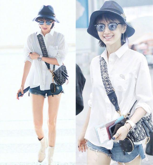 明星示范白衬衫时髦搭配,明星复古白衬衫搭配什么衣服