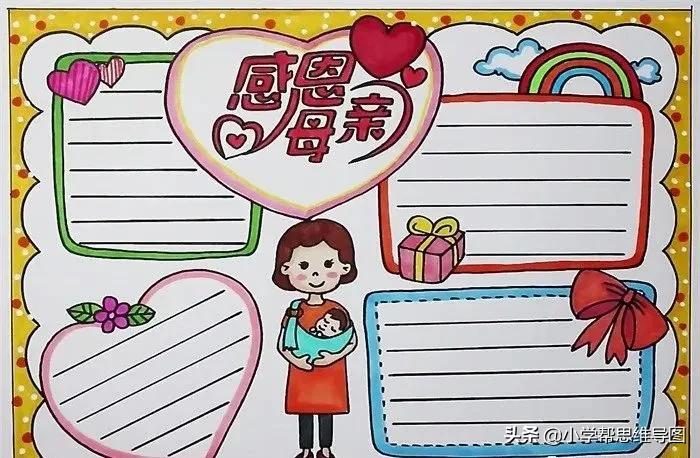 关于母亲节的手抄报又漂亮又简单,关于母亲节手抄报的文案短句