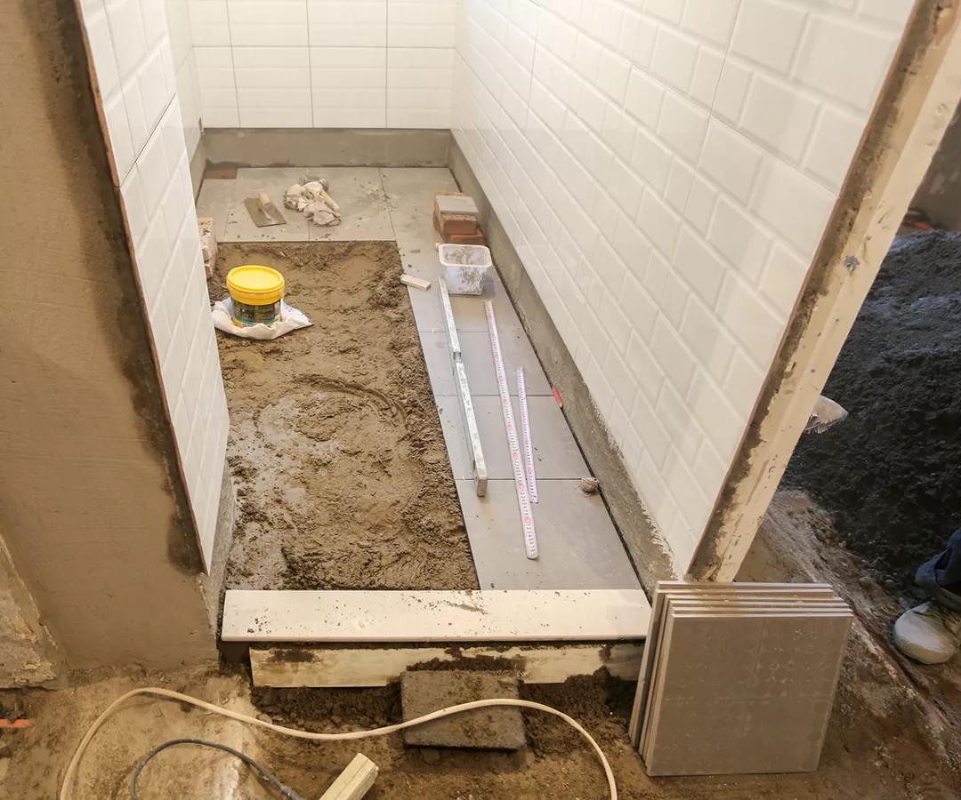 最简易的干湿分离淋浴间,淋浴区干湿分离