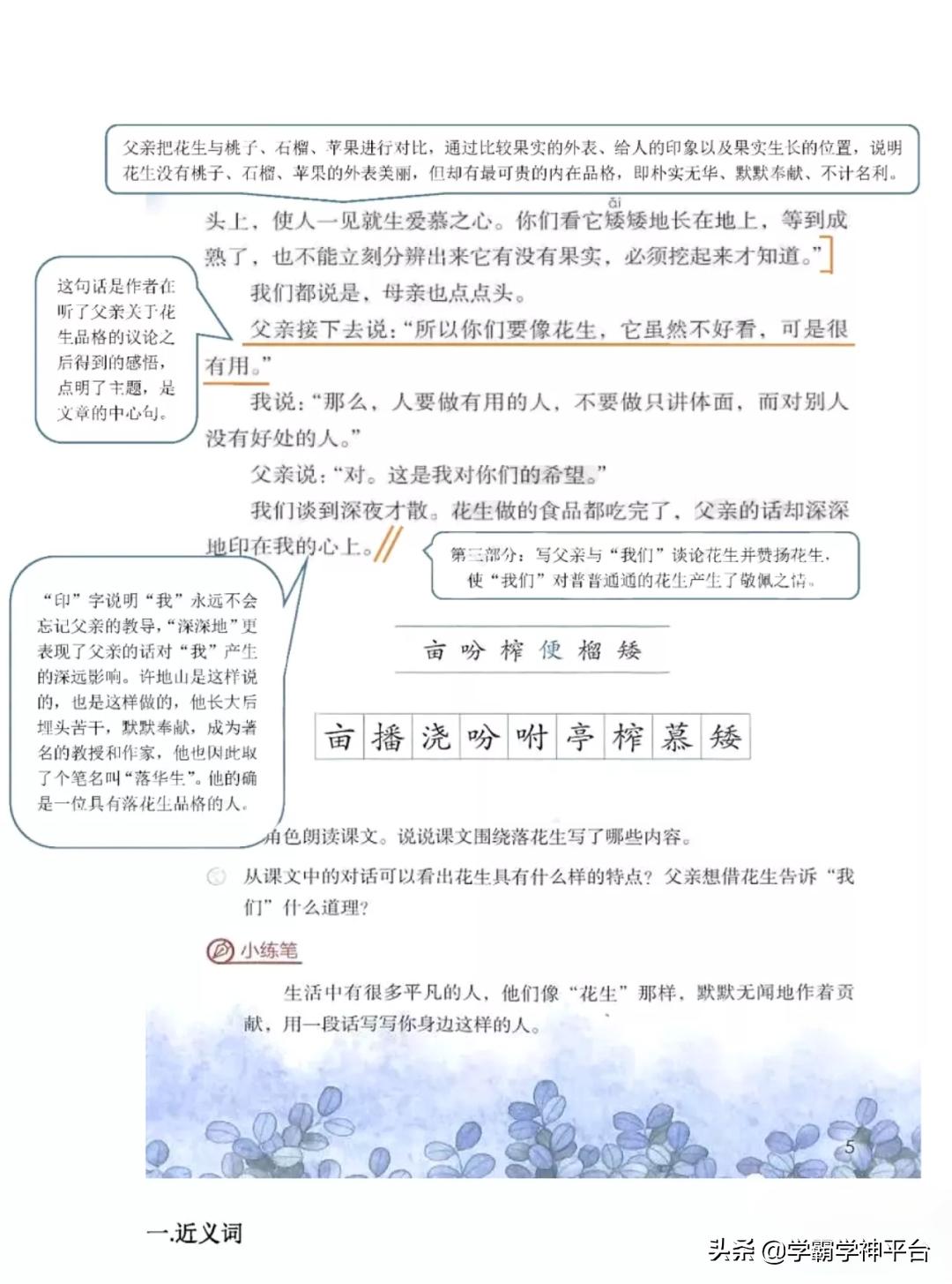 五年级上册语文全册知识点归纳,2021-2022年五年级语文上册人教版