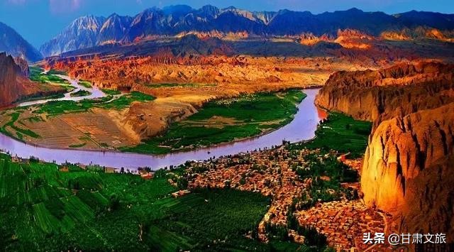 甘肃省白银市景泰县龙湾村风景图,景泰县乡村旅游示范村