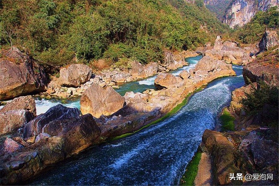 贵州最美漂流,贵州最美的溪水山水美景