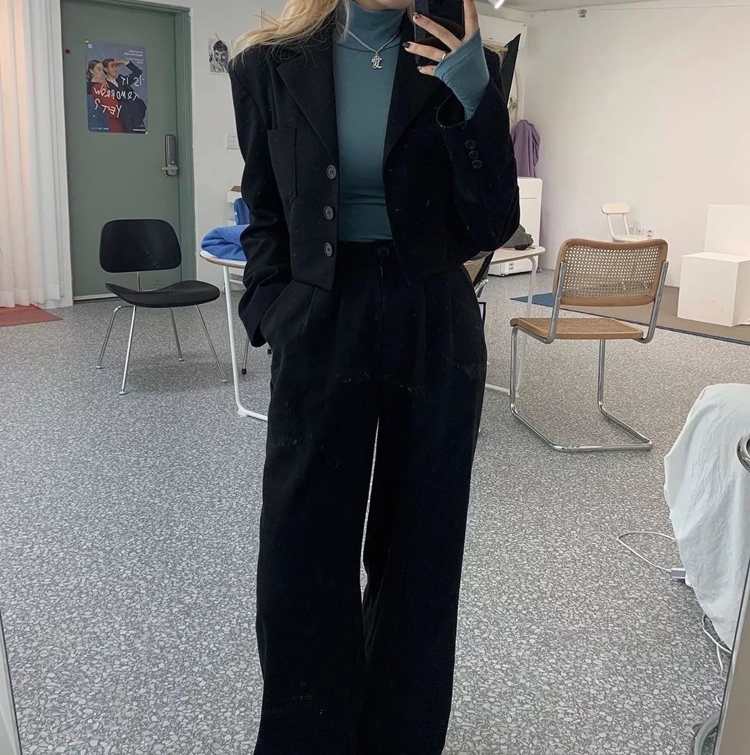 韩系穿搭男女都可穿,韩国ins风穿搭女生高级感